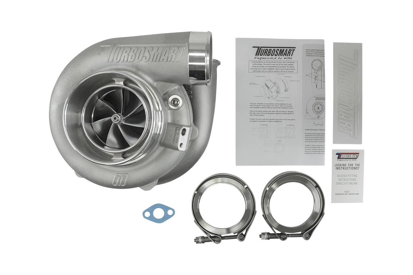 TS-2 Turbocharger (Water Cooled) 7170 (Kompact) V-Band 1.07AR Externally Wastegated