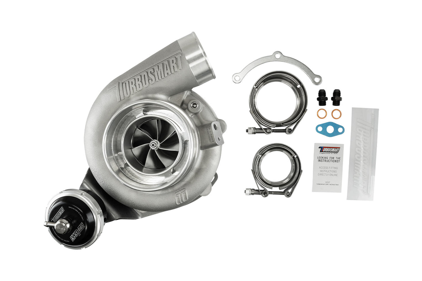 TS-2 Turbocharger (Water Cooled) 6466 V-Band 0.82AR Internally Wastegated